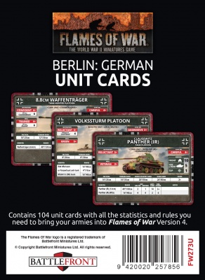 Berlin: German Unit Cards